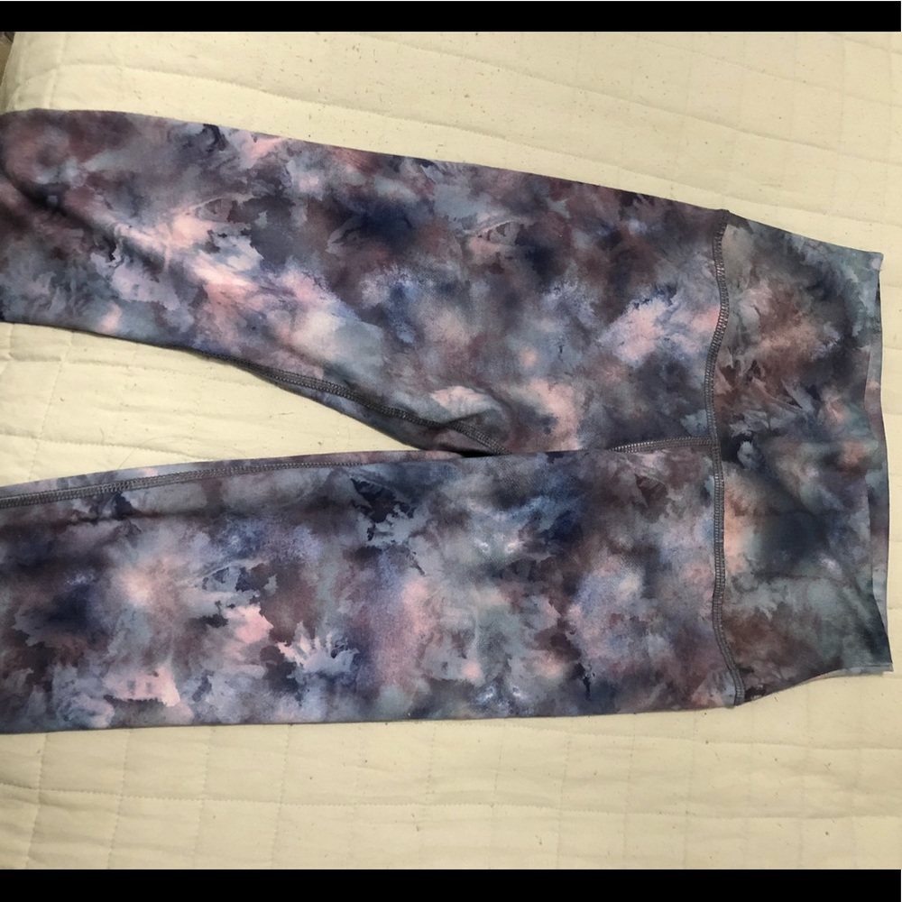 purple marble leggings